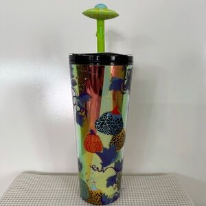 Starbucks Extraterrestrial Cold Cup with Spaceship Straw Topper